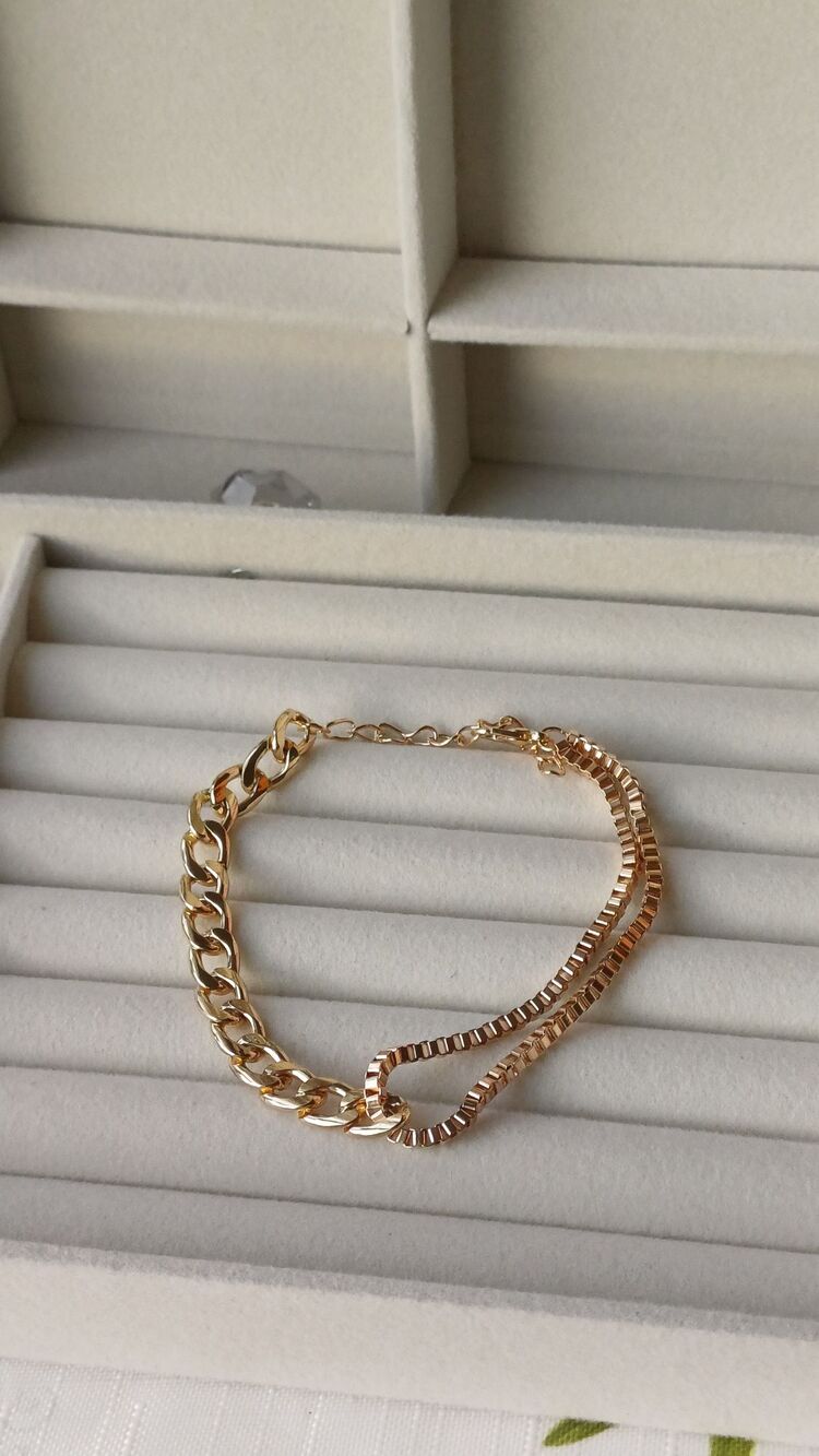 İki taraflı gold bileklik 