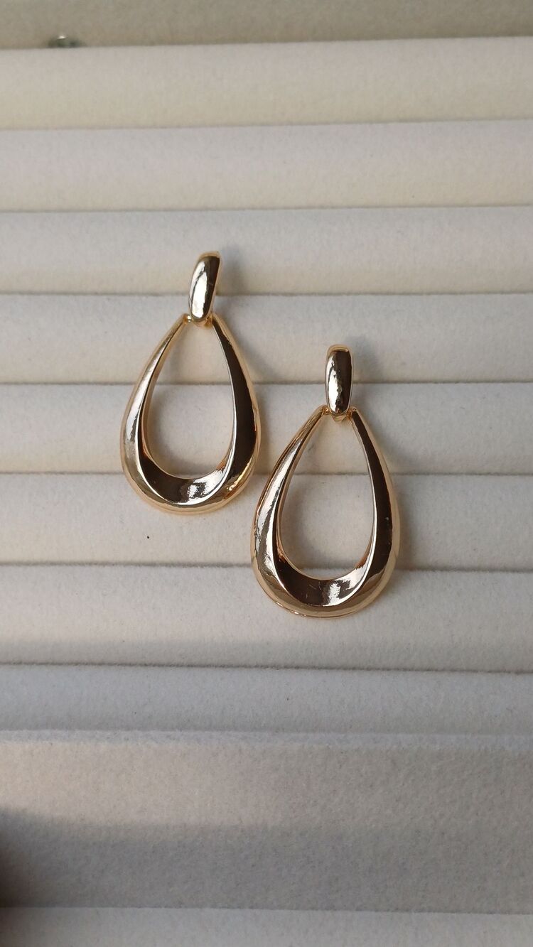 Damla gold küpe 