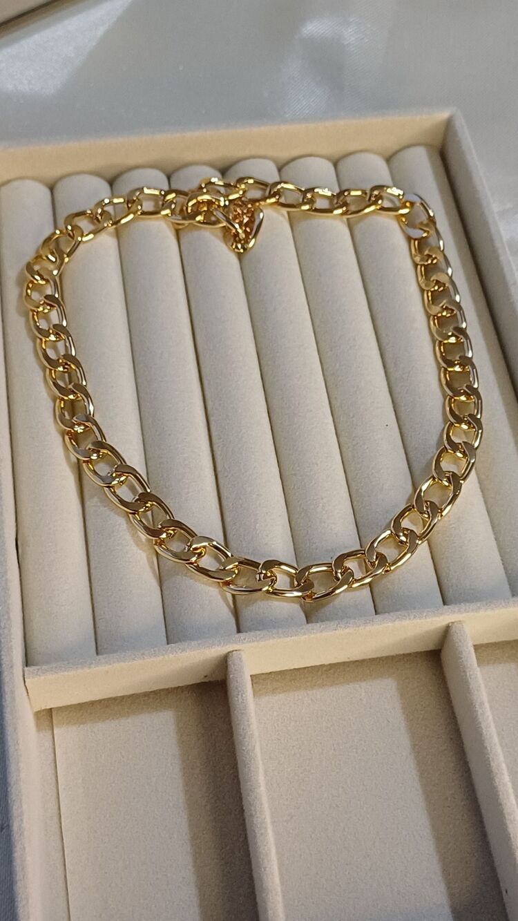 Kalın zincir gold kolye 