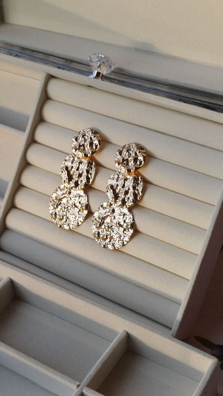 Eskitme gold küpe 