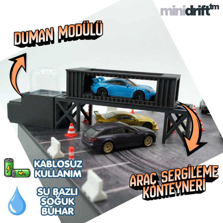 minidrift™ Taşınabilir Duman Modülü + Sergi Konteyneri