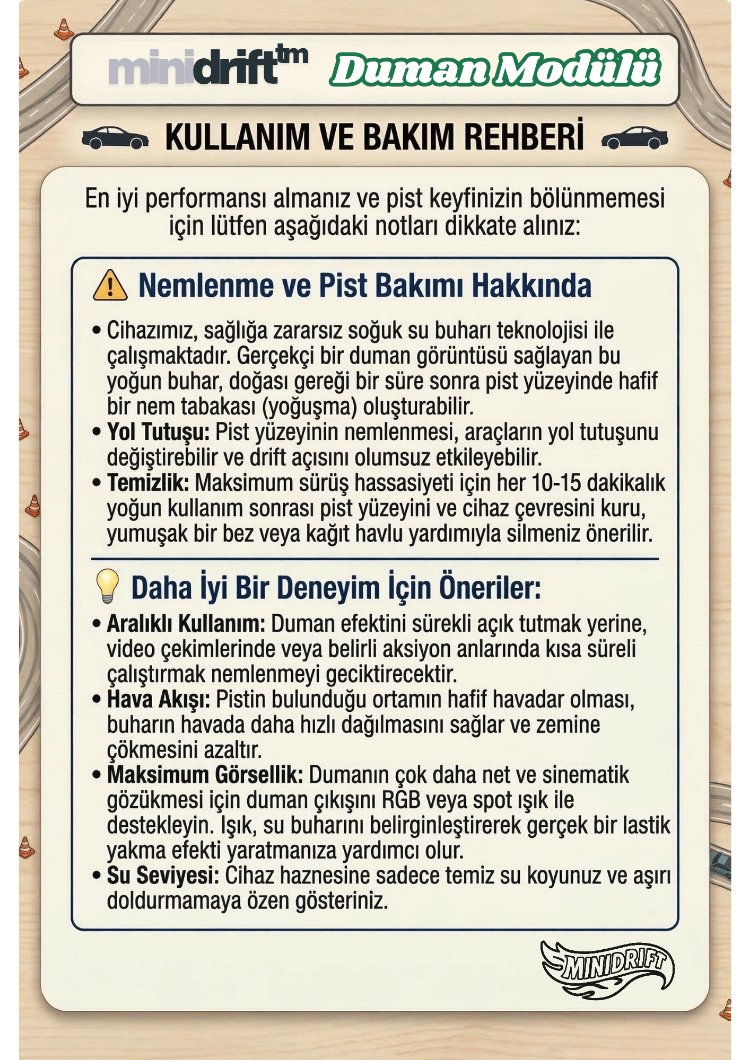 minidrift™ Taşınabilir Duman Modülü + Sergi Konteyneri