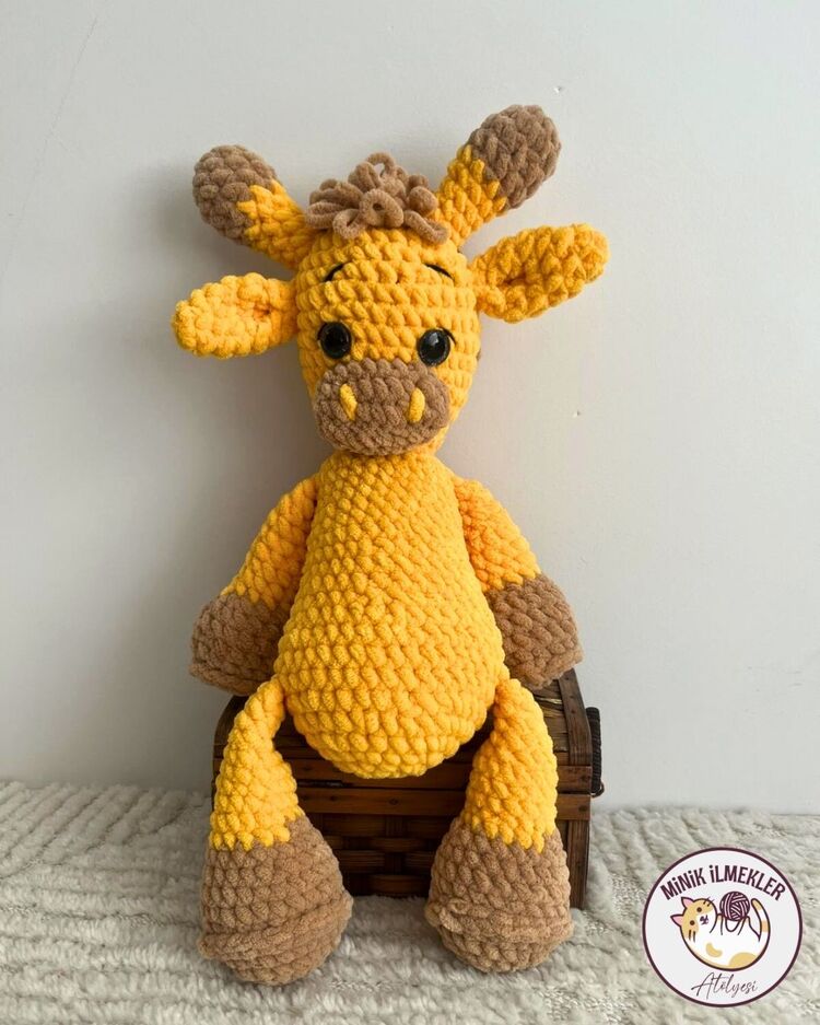 Bebek Oyuncak – Zürafa, 50 cm – Alize Puffy, El Örgüsü