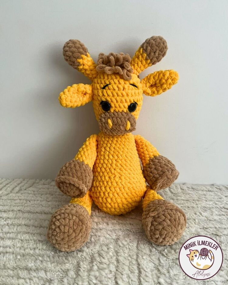 Bebek Oyuncak – Zürafa, 50 cm – Alize Puffy, El Örgüsü