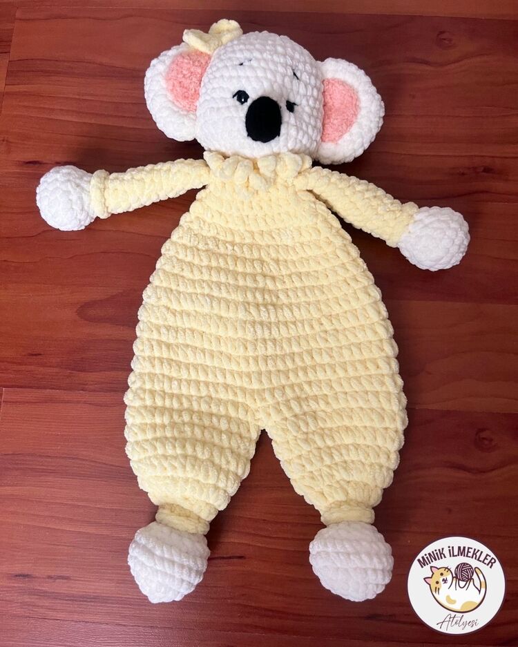 Bebek Uyku Arkadaşı– Koala, 60 cm – Alize Puffy, El Örgüsü
