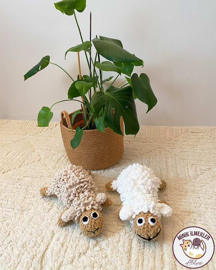 Bebek Oyuncak – Kuzu, 30 cm – Alize Puffy, El Örgüsü