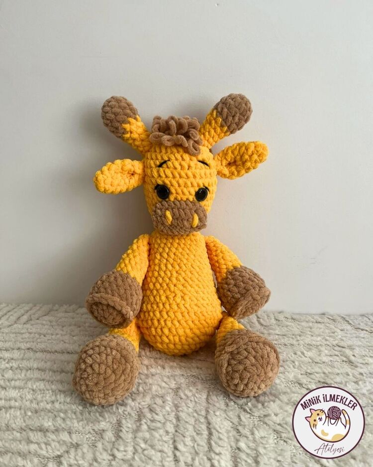 Bebek Oyuncak – Zürafa, 50 cm – Alize Puffy, El Örgüsü