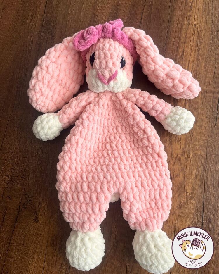 Bebek Uyku Arkadaşı– Tavşan, 50 cm – Alize Puffy, El Örgüsü