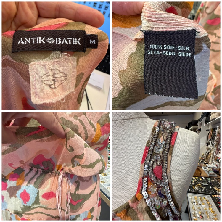 Antik Batik ipek elbise