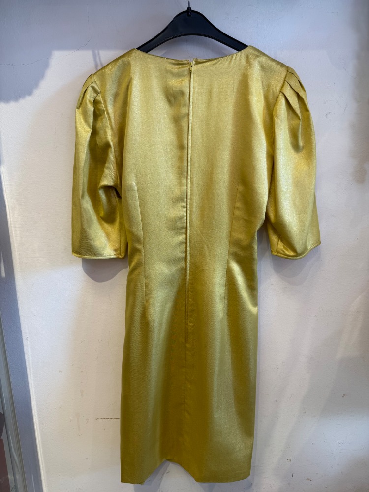 Ungaro sarı vintage şahane elbise
