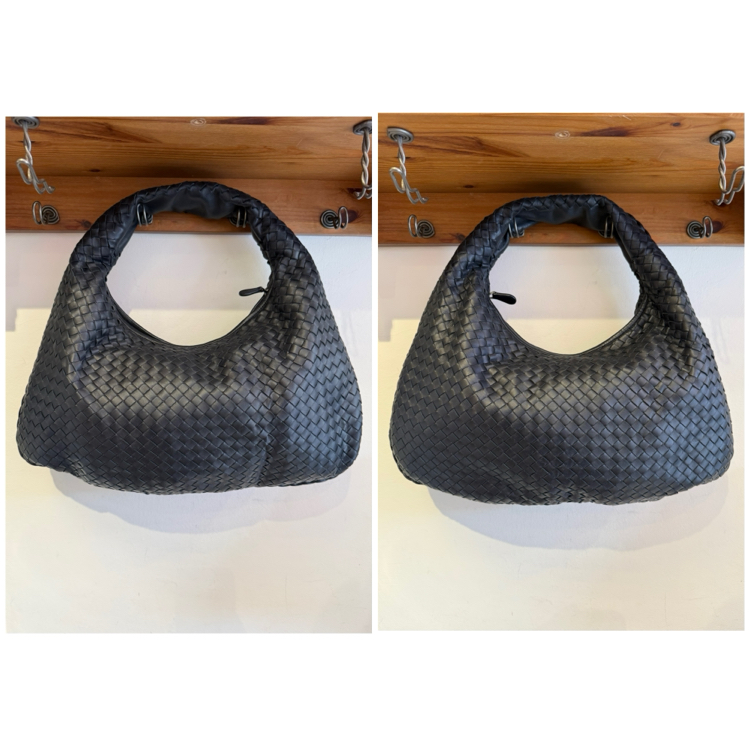 Bottega Veneta lacivert Hobo çanta