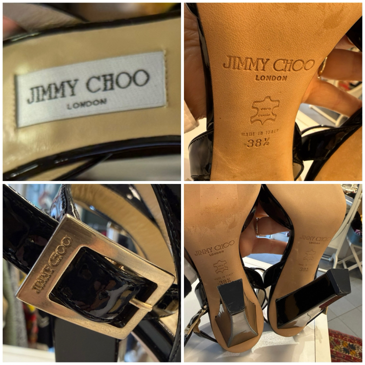 Jimmy Choo siyah rugan ayakkabı 38