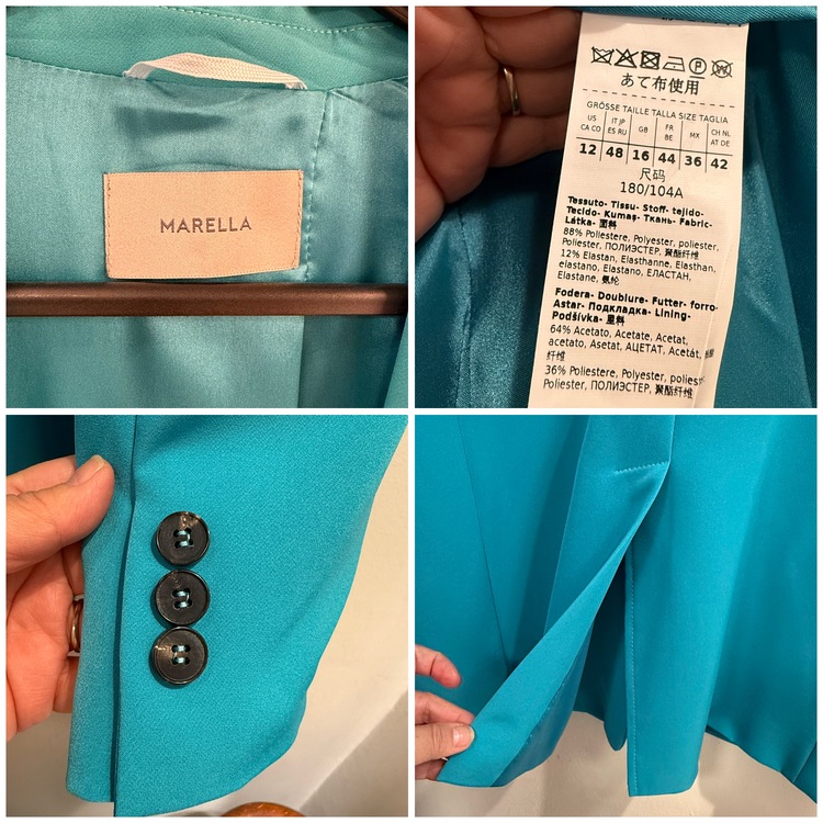 Marella turkuaz harika blazer