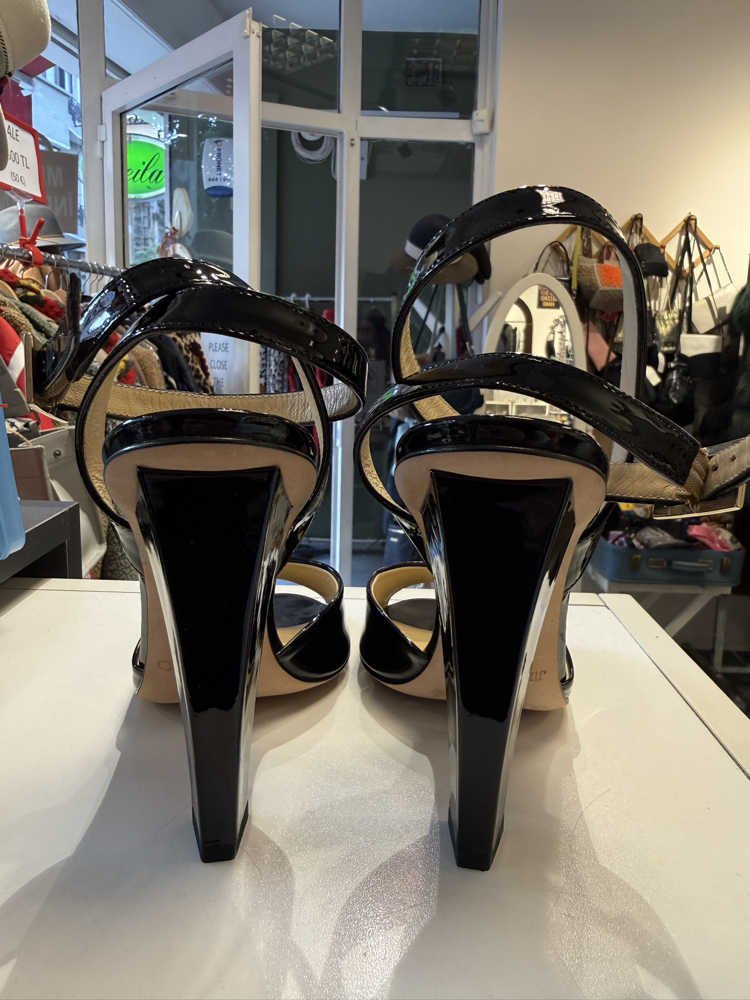 Jimmy Choo siyah rugan ayakkabı 38