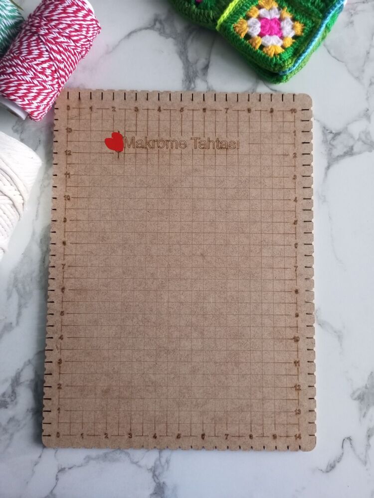 Makrome Pano 28*38cm Makrome Tahtası Elişi Hobi El yapımı Bileklik Yapımı Dokuma Tezgahı