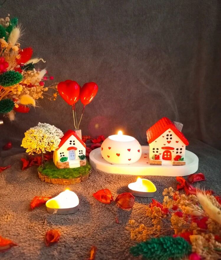 Kalpli Mumluk, Tütsülük, Balon Ev Set Hediyelik Yılbaşı Noel