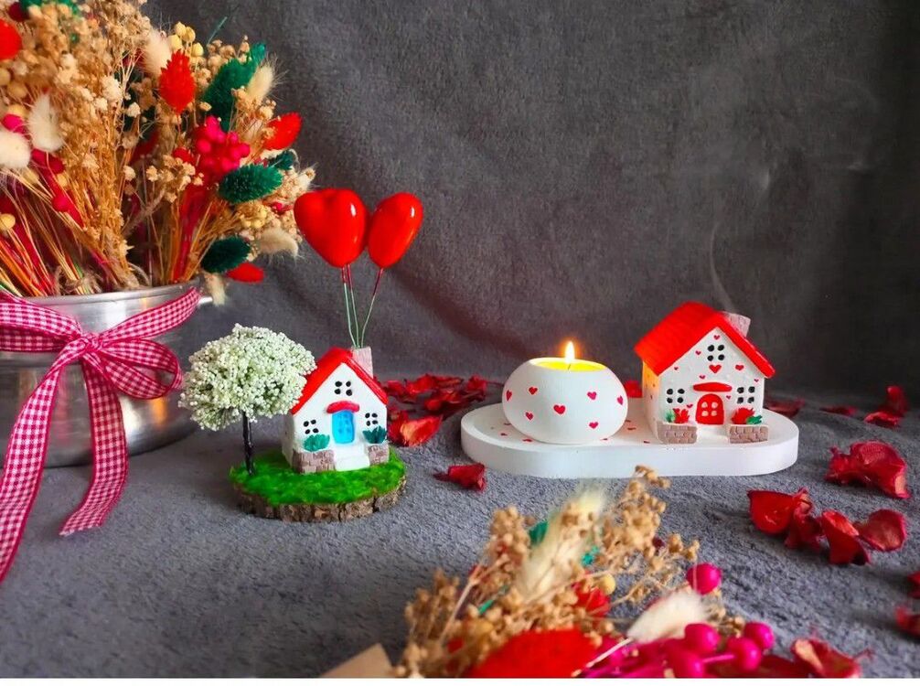 Kalpli Mumluk, Tütsülük, Balon Ev Set Hediyelik Yılbaşı Noel