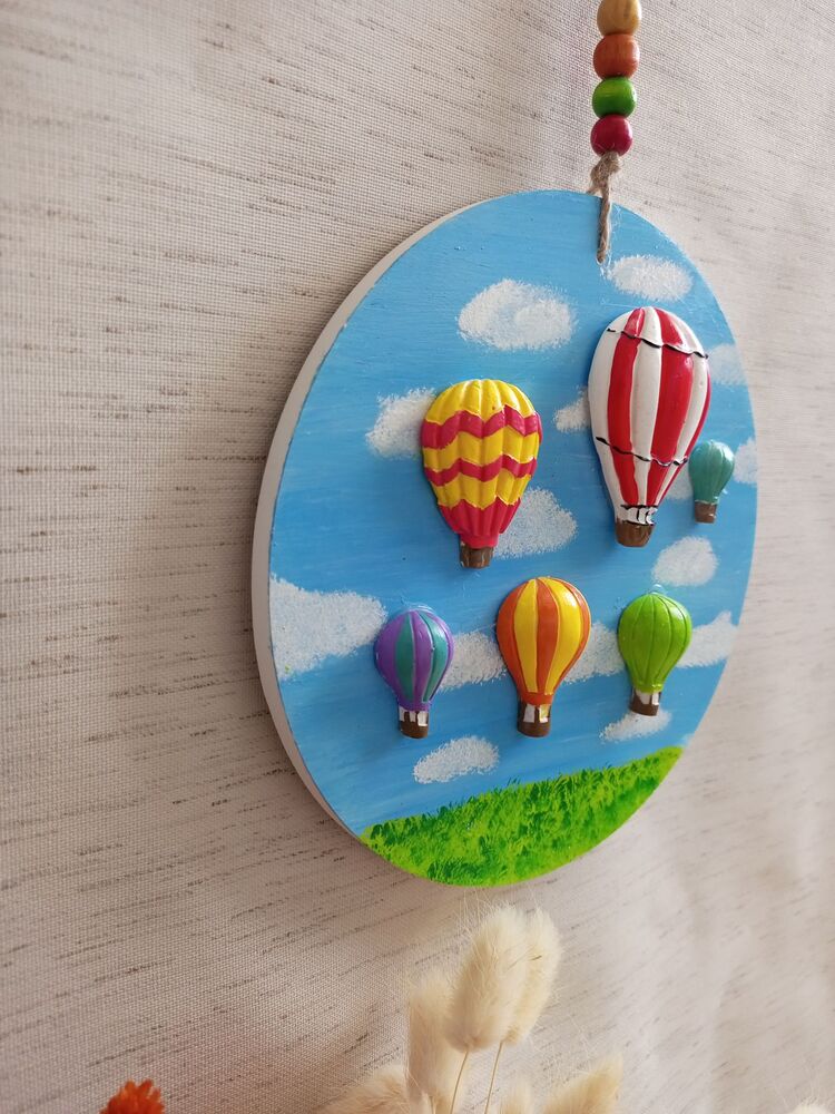  Duvar Süsü Uçan Balon Çocuk Odası Mutfak Balkon Duvar 