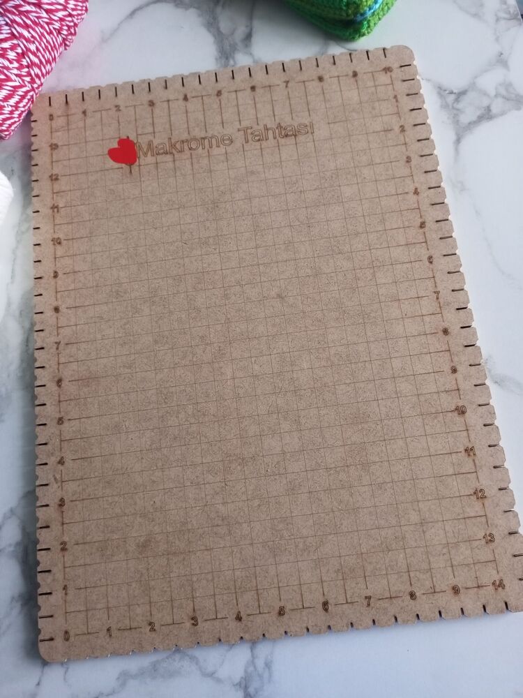 Makrome Pano 28*38cm Makrome Tahtası Elişi Hobi El yapımı Bileklik Yapımı Dokuma Tezgahı