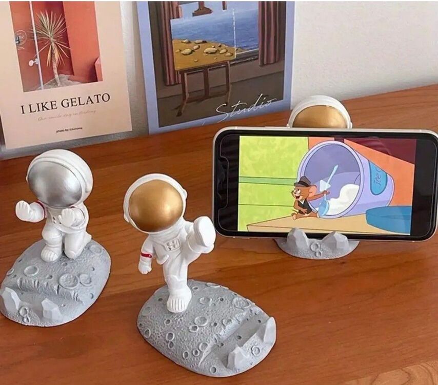 Astronot Telefon Tutacağı Masaüstü Cep Telefonu Tablet Tutucu