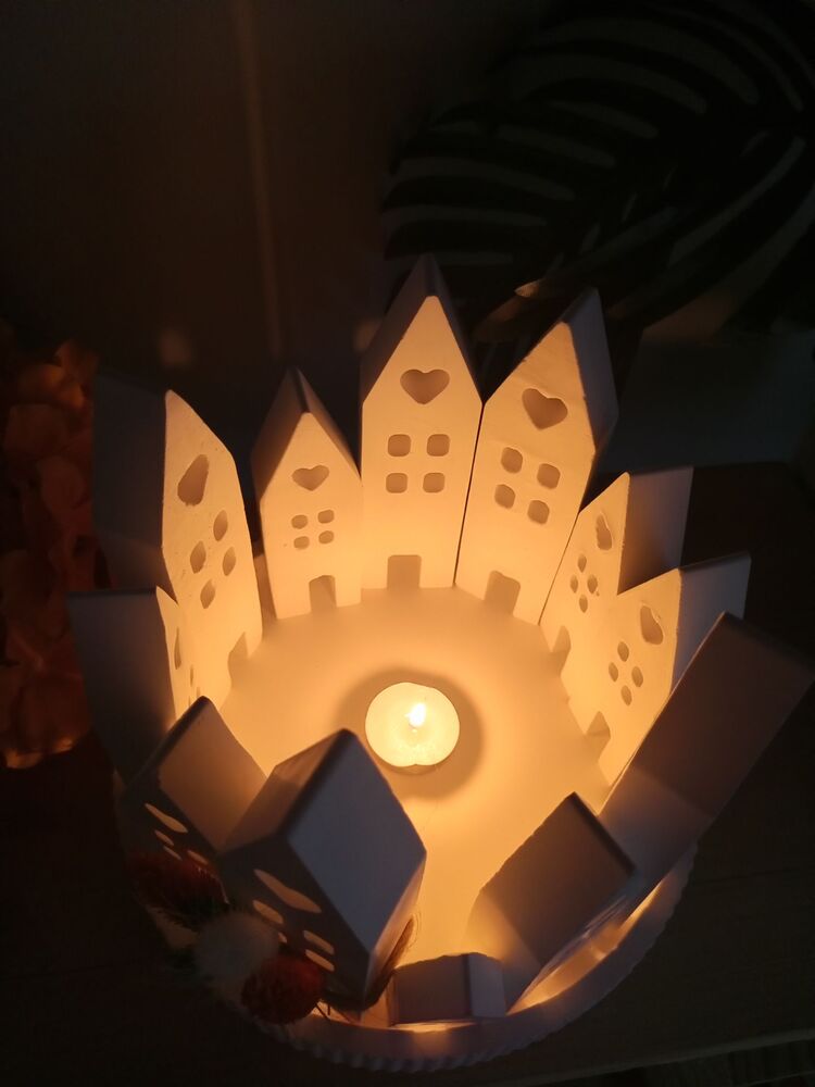 Dekoratif Mumluk Ev Set Dekorasyon Ev Hediyelik Şamdan Mum Candle Noel Yılbaşı Hediyesi