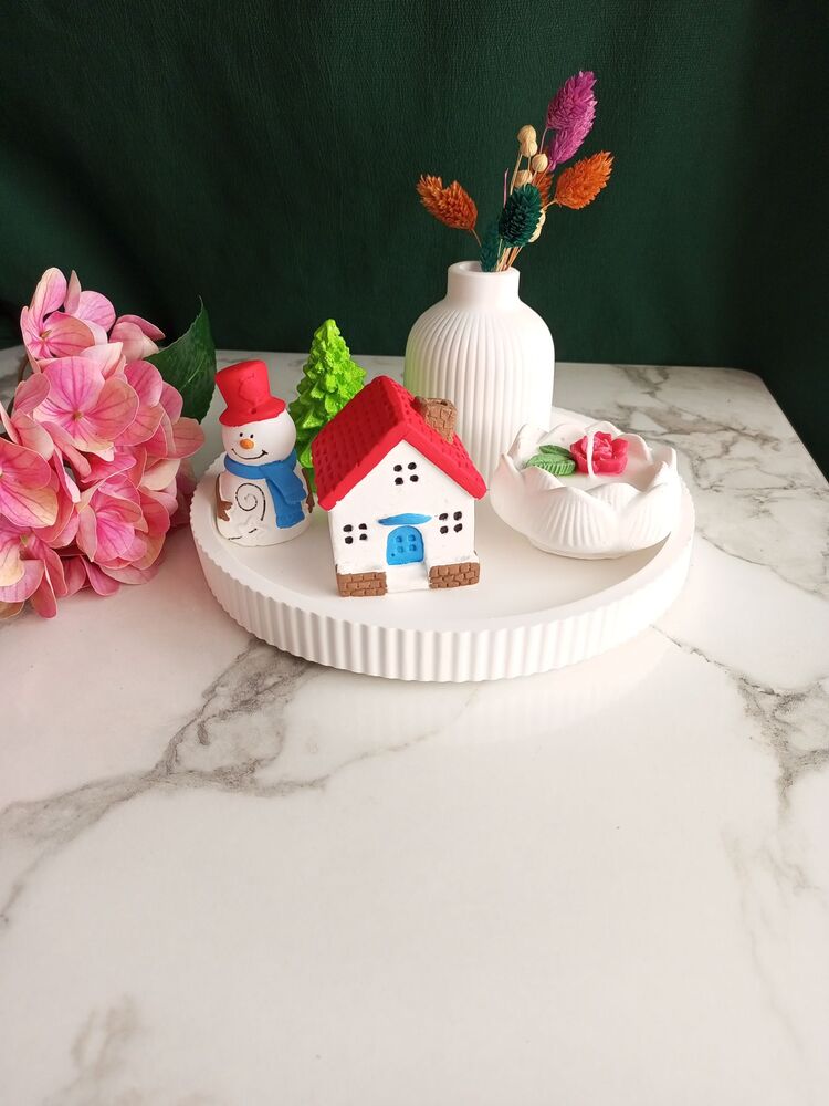Dekoratif vazo mum set 