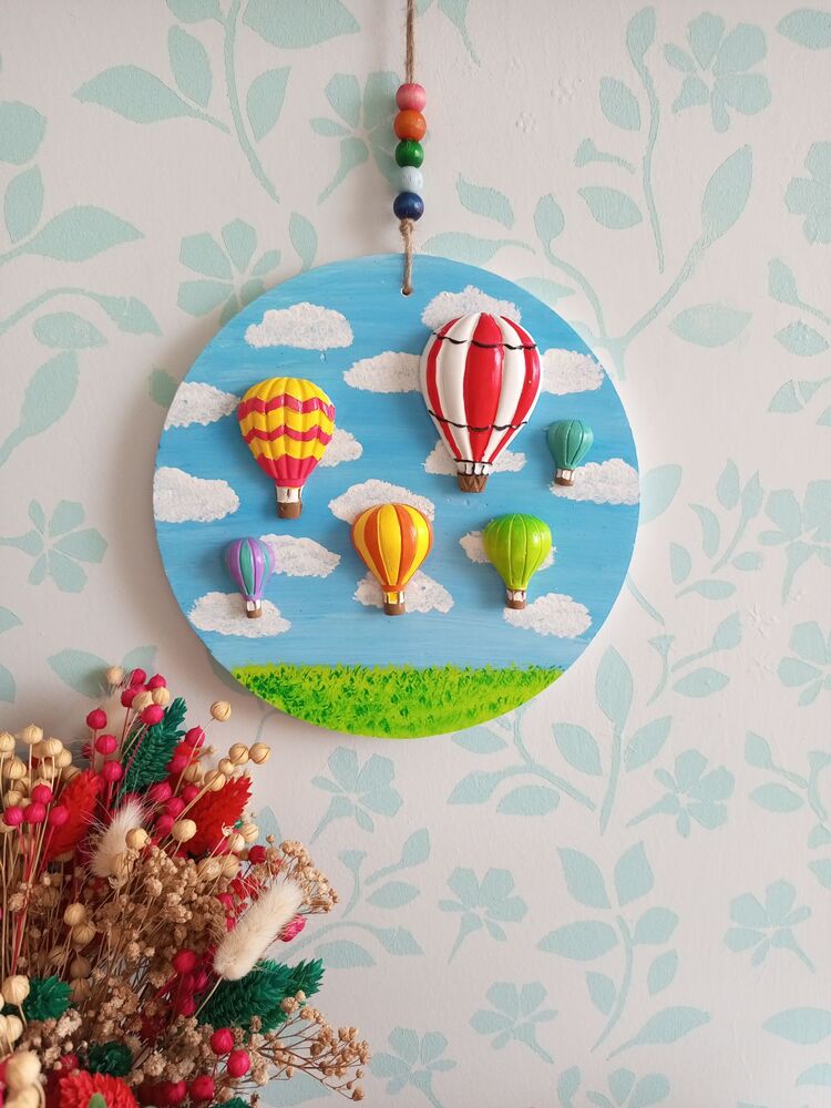  Duvar Süsü Uçan Balon Çocuk Odası Mutfak Balkon Duvar 