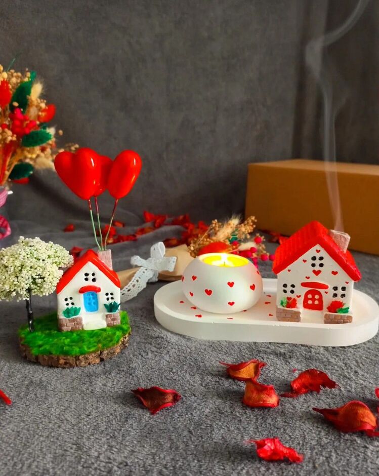 Kalpli Mumluk, Tütsülük, Balon Ev Set Hediyelik Yılbaşı Noel