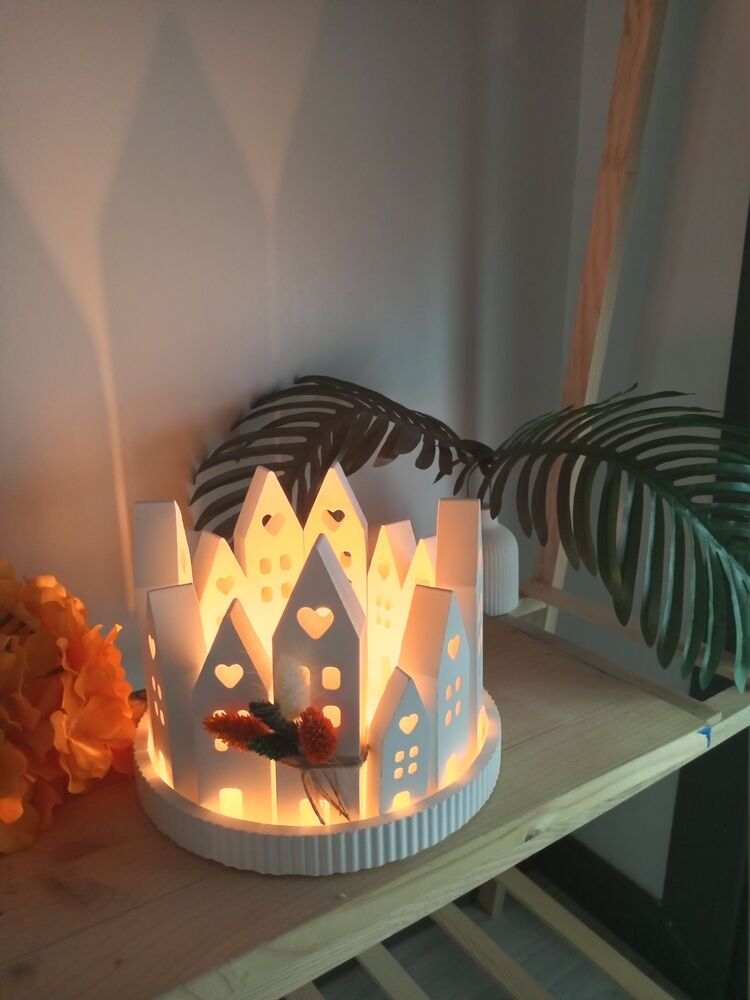 Dekoratif Mumluk Ev Set Dekorasyon Ev Hediyelik Şamdan Mum Candle Noel Yılbaşı Hediyesi