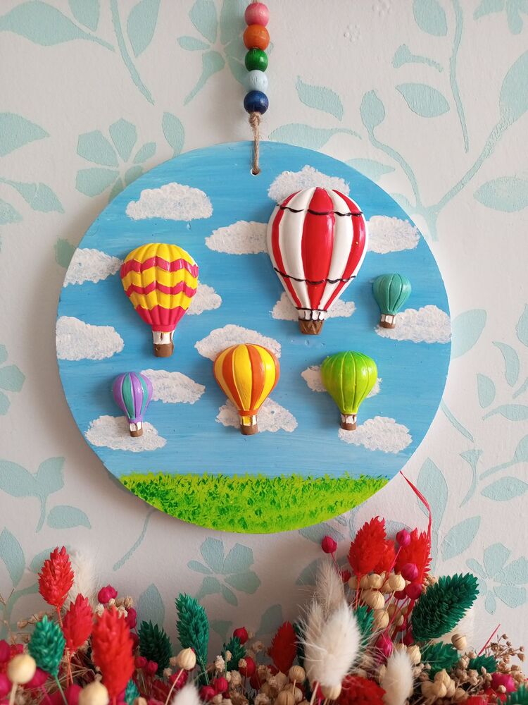  Duvar Süsü Uçan Balon Çocuk Odası Mutfak Balkon Duvar 