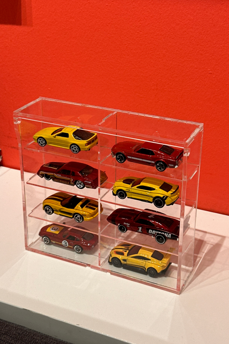 8li Kapaklı Pleksi 1/64 Hot Wheels Diecast Model Araç Sergileme Rafı
