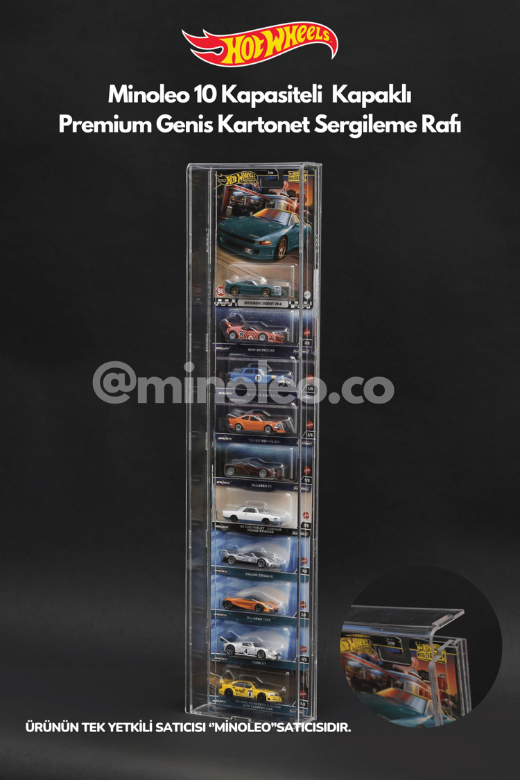Hot Wheels Premium Geniş Kart Sergileme Rafı
