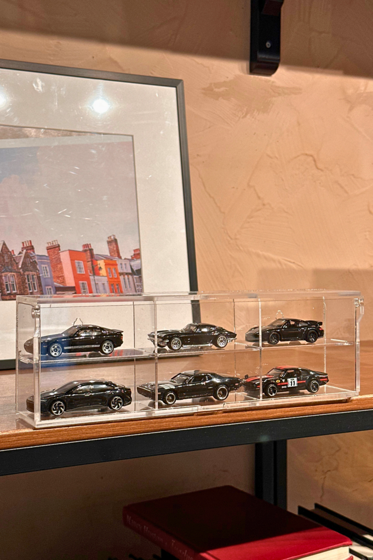 6lı Kapaklı Pleksi 1/64 Hot Wheels Diecast Model Araç Sergileme Rafı