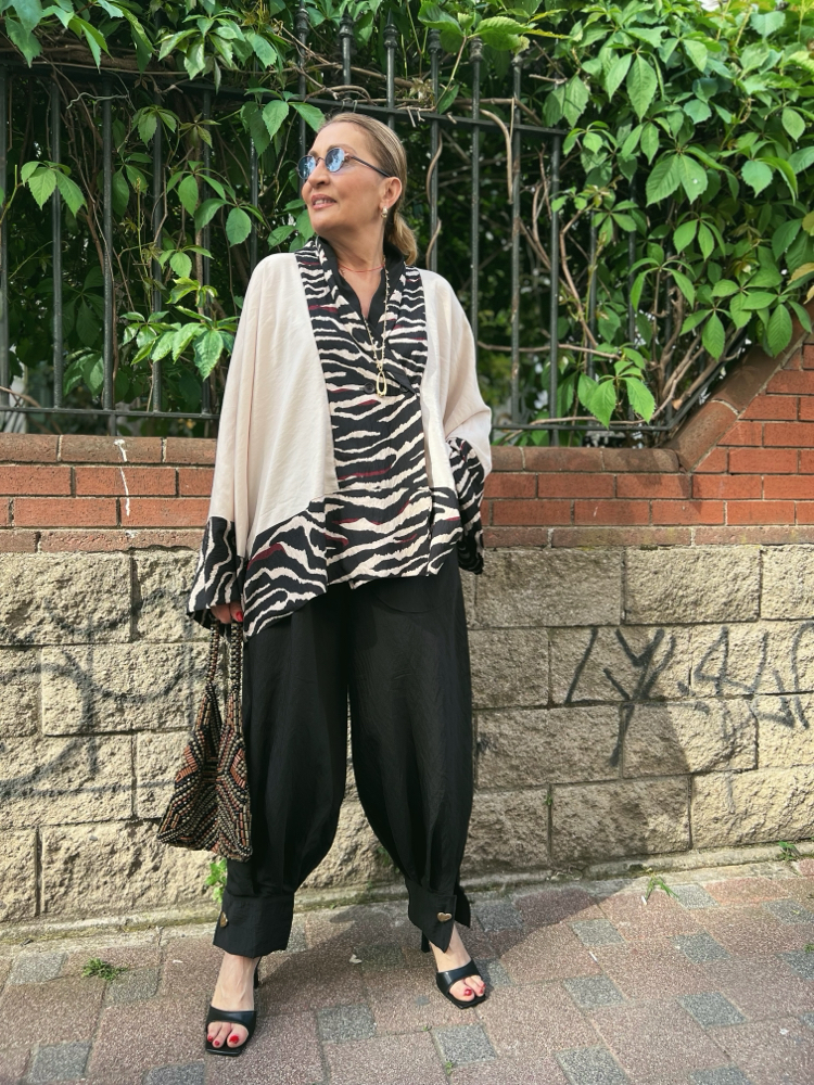 Siyah şalvar pantolon 