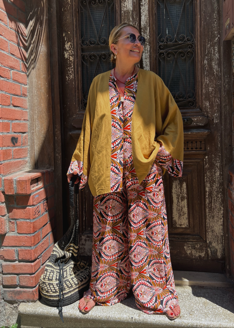 Etnik takım / kimono kesim 