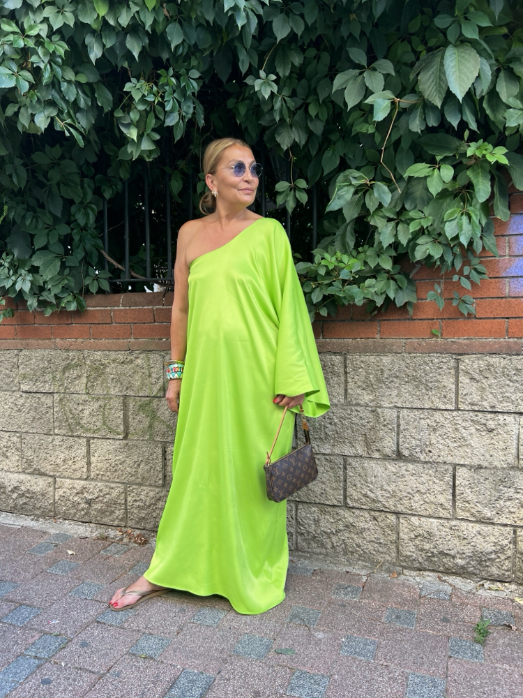 Neon salaş elbise