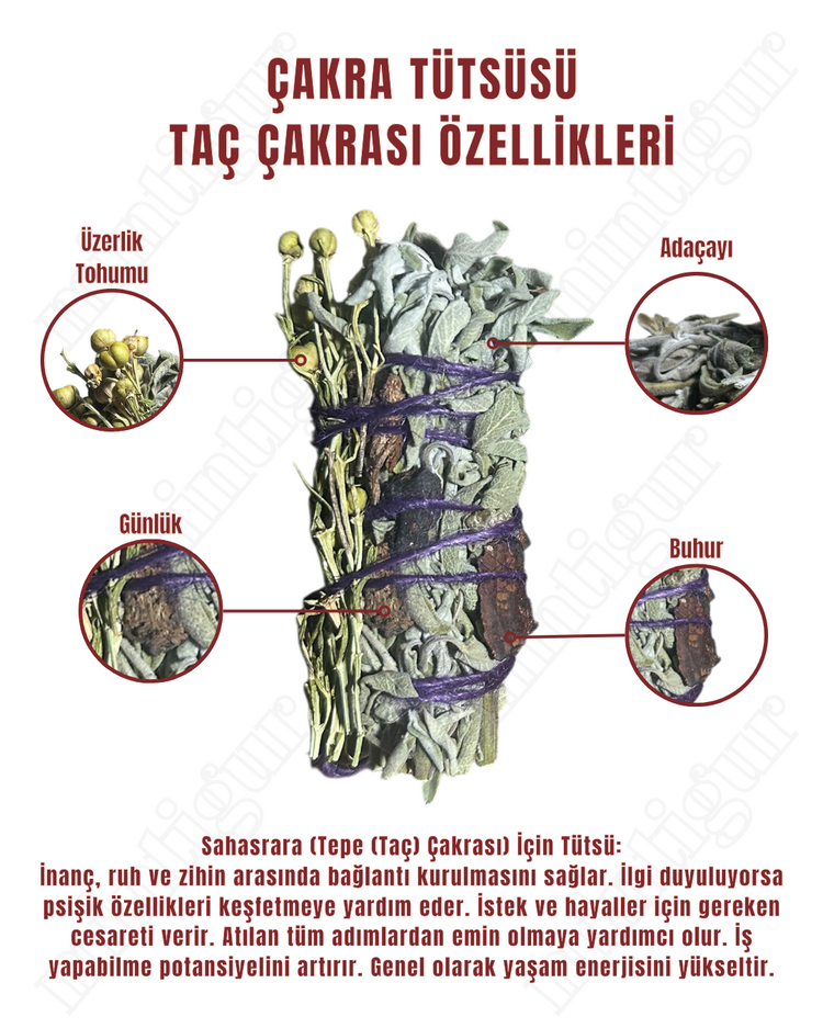 Çakra Tütsü seti (7 adet demet tütsü)