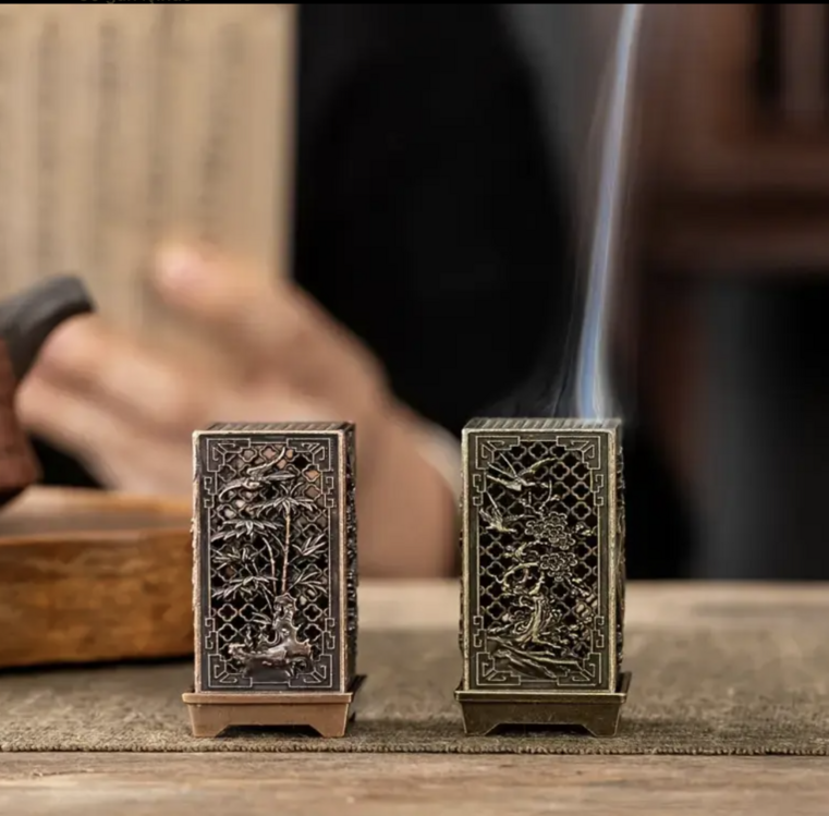 Geleneksel Çin Tasarımlı Şık Metal Tütsülük