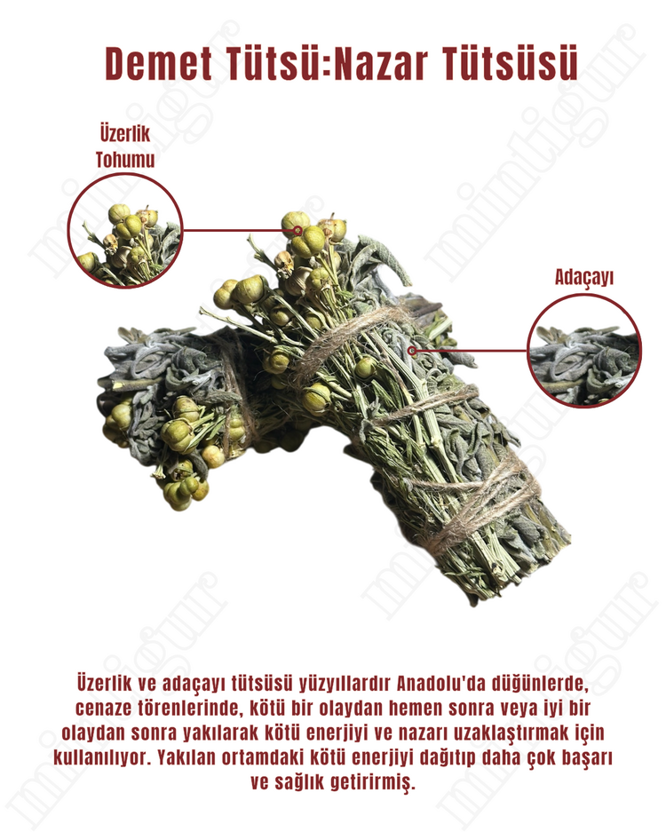 Mintigur Demet Tütsü 4lü set (Nazar-Aşk-Bereket-Niyet)