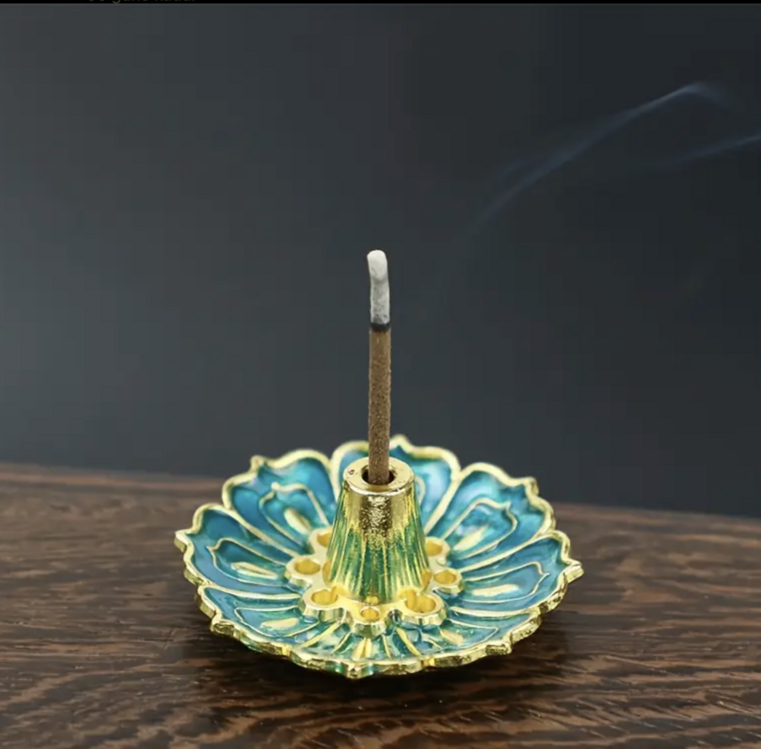 Lotus İnci Çubuk Tütsülük (tavuskuşu mavisi)