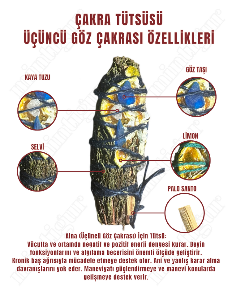 Çakra Tütsü seti (7 adet demet tütsü)