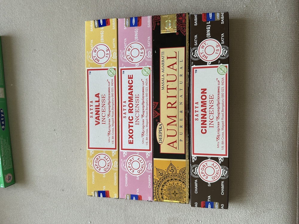 4'lü vanilya +exotic romance + aum ritual+cınnamon tütsü