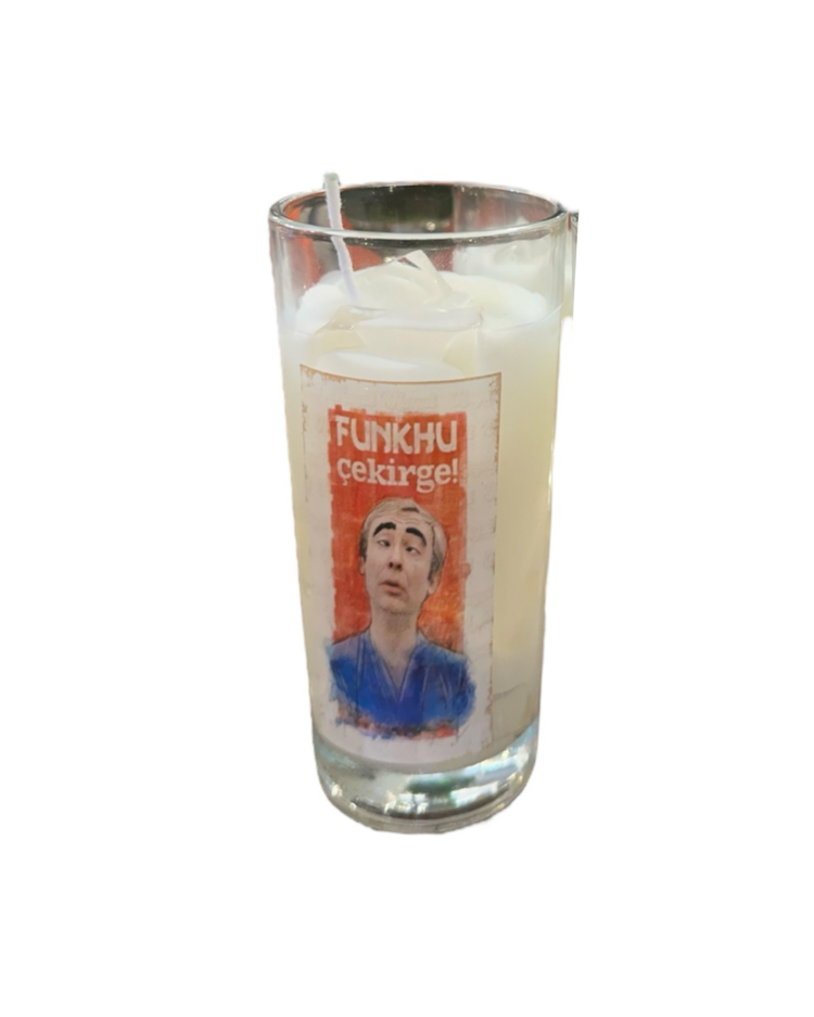 Yeşil Çam Sahne Kesitli Rakılı Mum