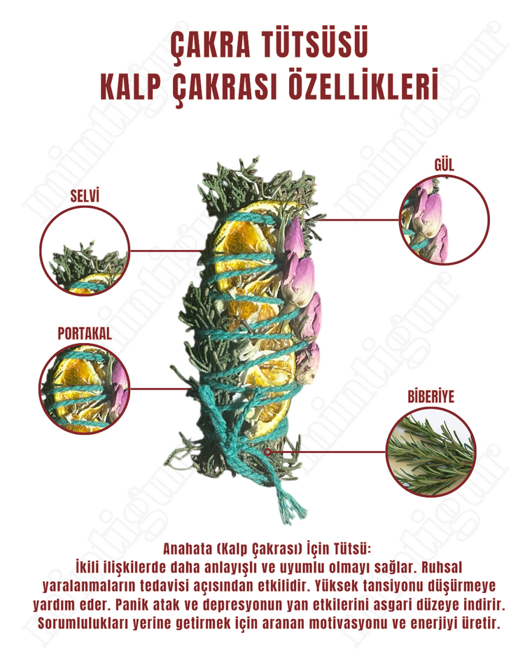 Çakra Tütsü seti (7 adet demet tütsü)