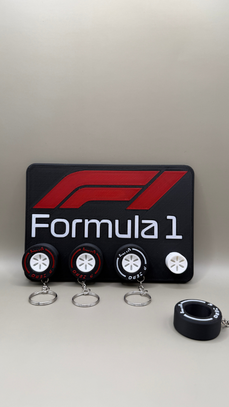 FORMULA 1 TEMALI DEKORATİF ANAHTAR ASKILIĞI