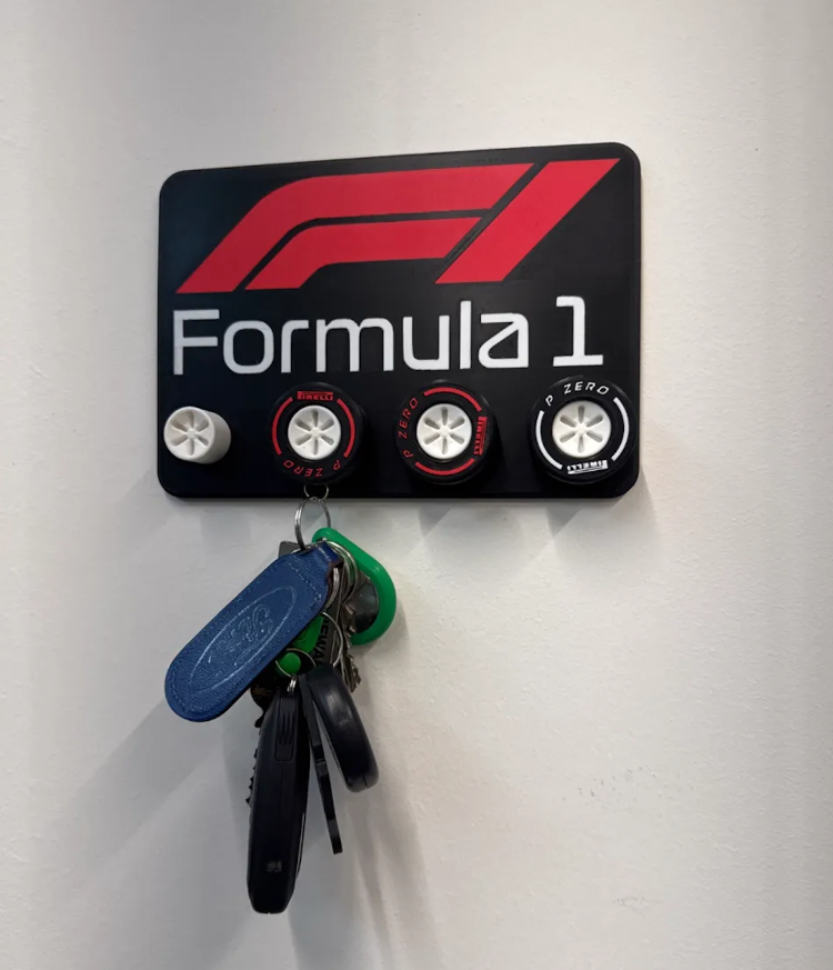 FORMULA 1 TEMALI DEKORATİF ANAHTAR ASKILIĞI