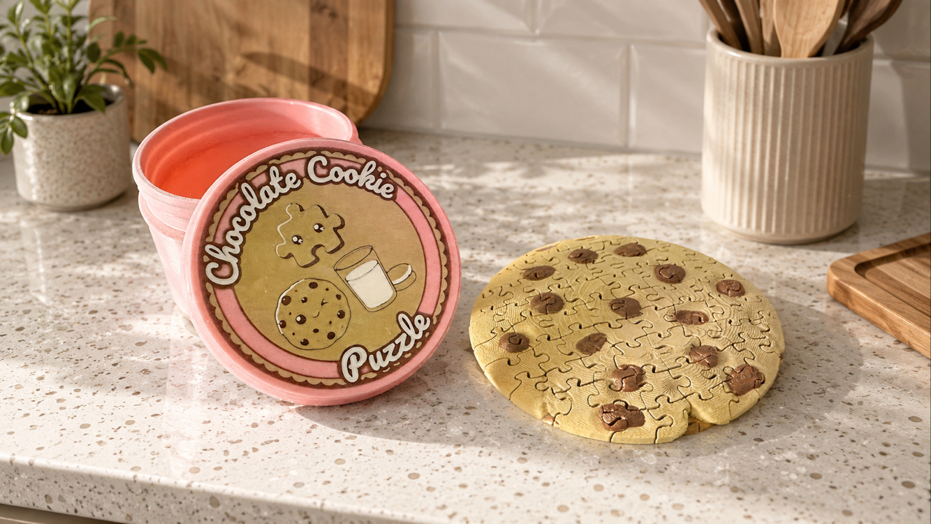Chocolate Cookie Puzzle – Sevimli Kurabiye Yapboz Seti