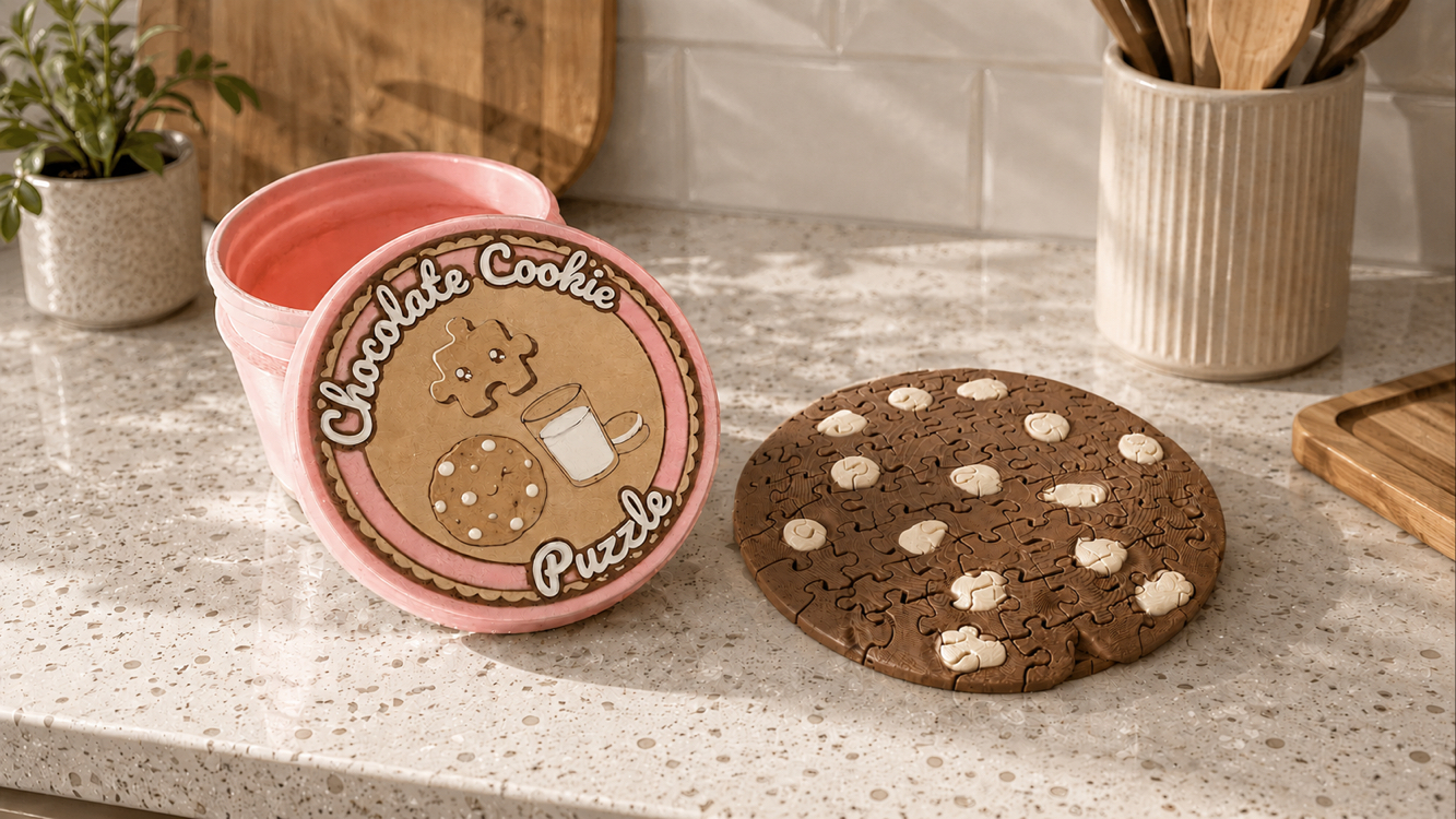 Chocolate Cookie Puzzle – Sevimli Kurabiye Yapboz Seti