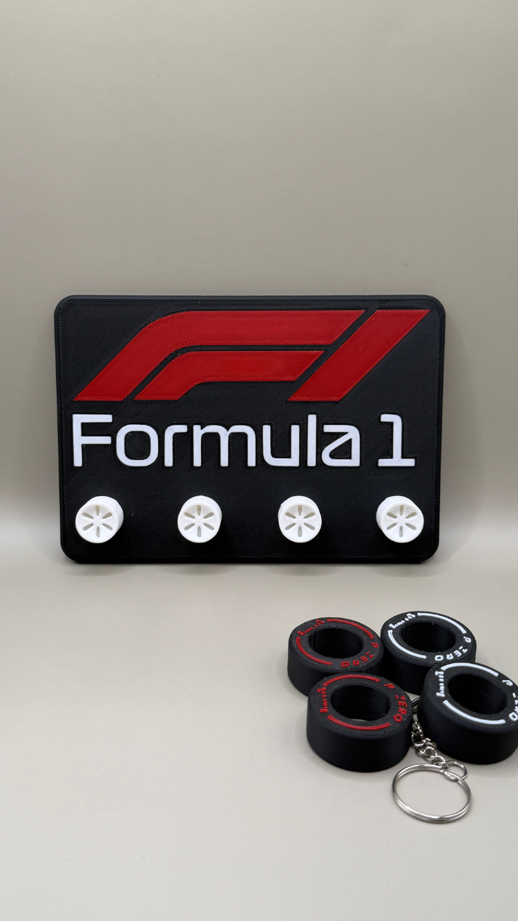 FORMULA 1 TEMALI DEKORATİF ANAHTAR ASKILIĞI