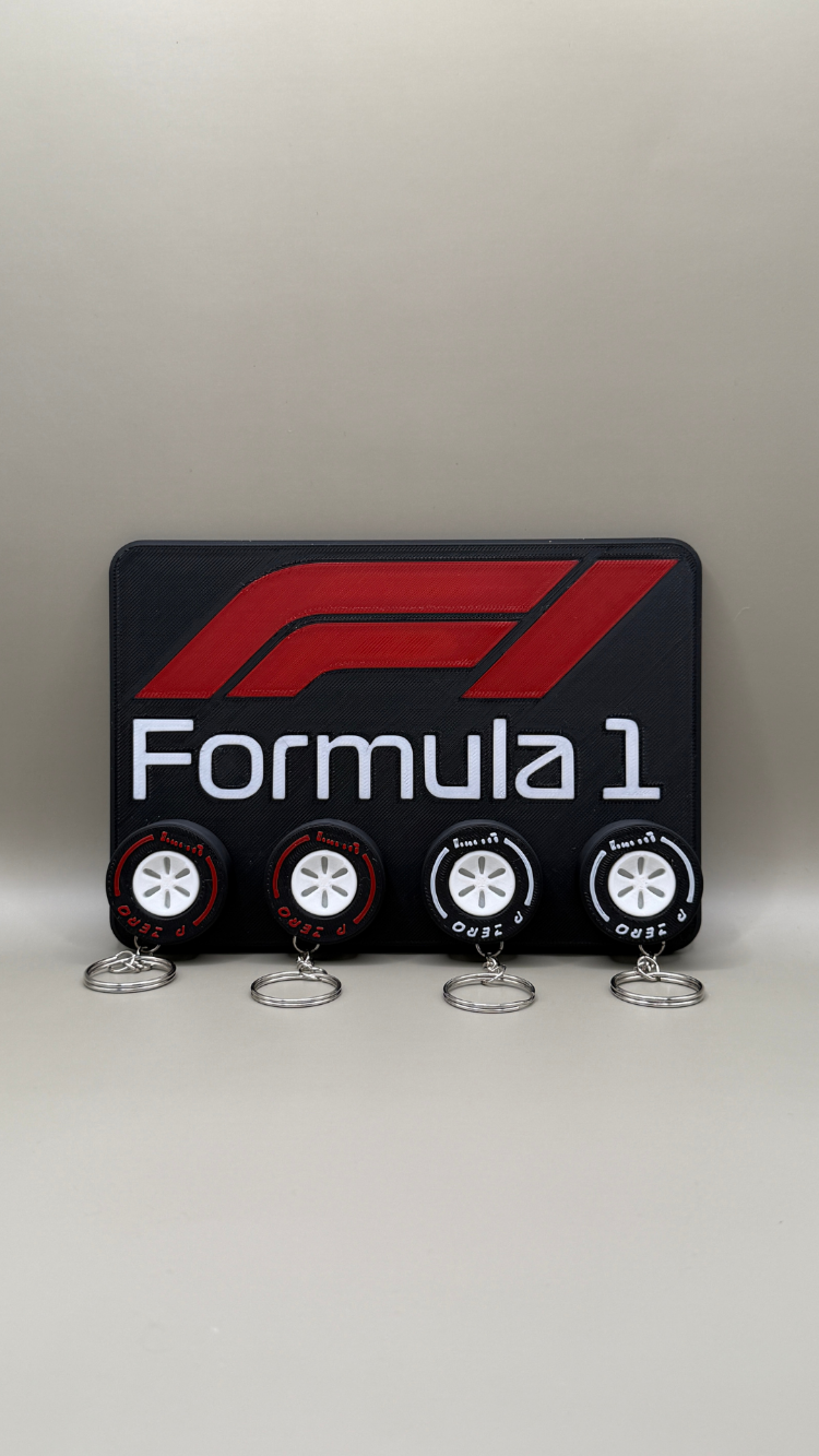 FORMULA 1 TEMALI DEKORATİF ANAHTAR ASKILIĞI